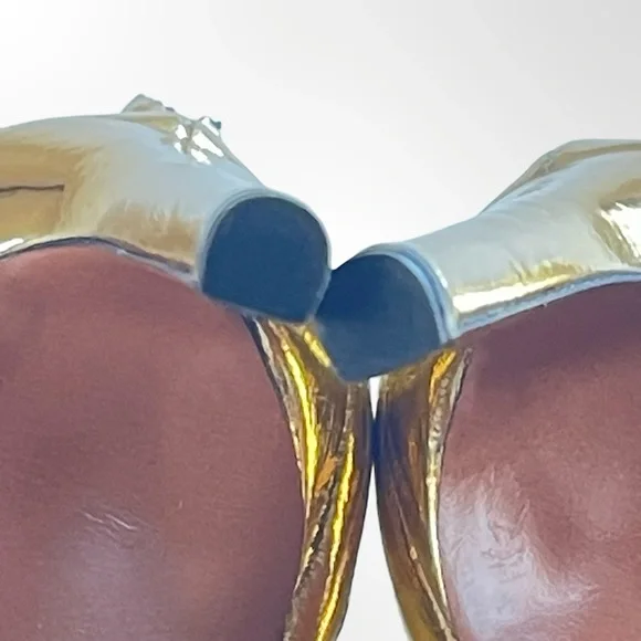 ALAIA La Bombe Elegant Gold Women's Heels NWOT size 36 1/2 - 6.5 - Picture 9 of 10